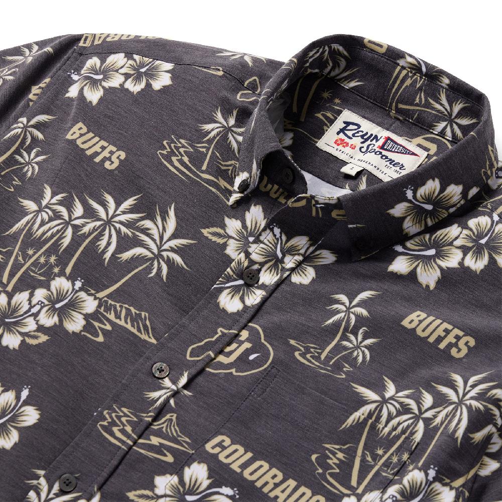 Reyn Spooner UNIVERSITY OF COLORADO GAME DAY PERFORMANCE BUTTON FRONT