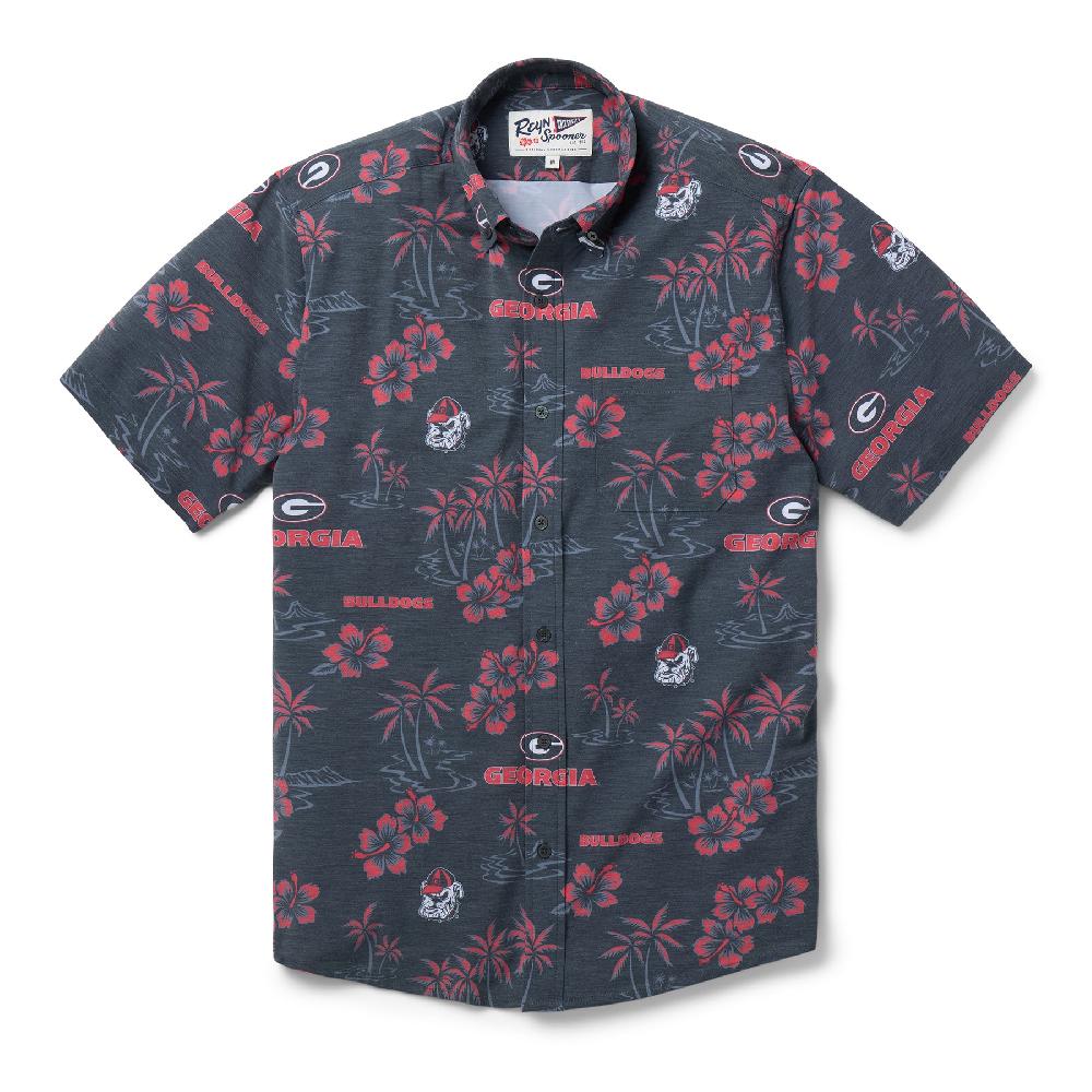 Reyn Spooner UNIVERSITY OF GEORGIA KEKAI PERFORMANCE BUTTON FRONT