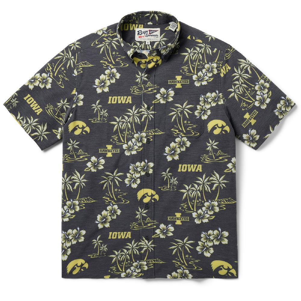 reyn spooner UNIVERSITY OF IOWA GAME DAY PERFORMANCE BUTTON FRONT