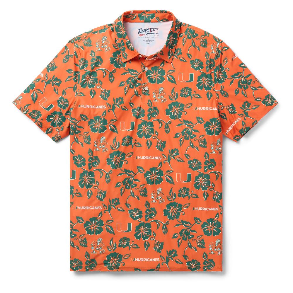 reyn spooner UNIVERSITY OF MIAMI PUA PERFORMANCE POLO