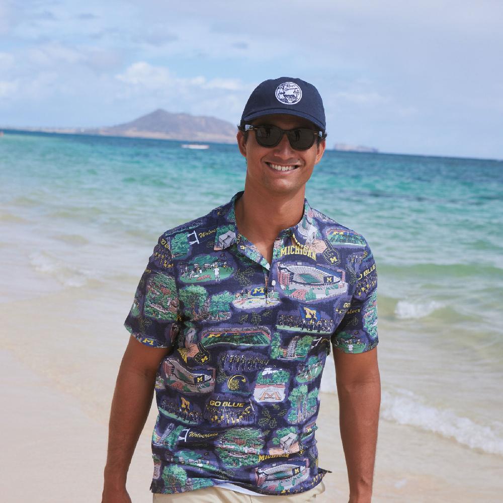 Reyn Spooner UNIVERSITY OF MICHIGAN SCENIC PERFORMANCE POLO