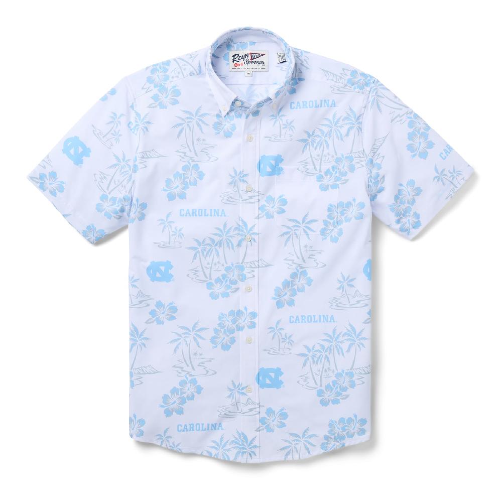 reyn spooner UNIVERSITY OF NORTH CAROLINA KEKAI PERFORMANCE BUTTON FRONT