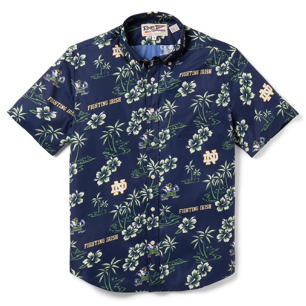 reyn spooner UNIVERSITY OF NOTRE DAME GAME DAY PERFORMANCE BUTTON FRONT