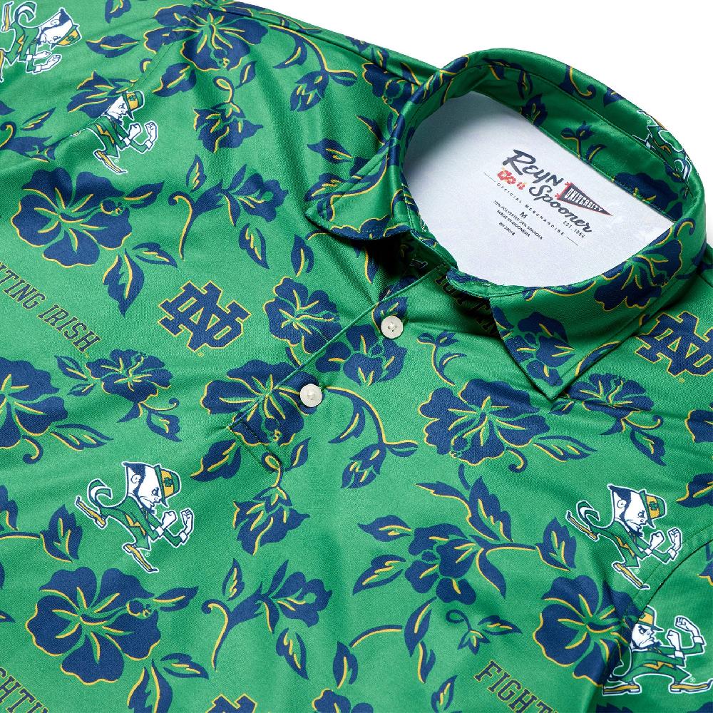 Reyn Spooner UNIVERSITY OF NOTRE DAME GAME DAY PERFORMANCE POLO