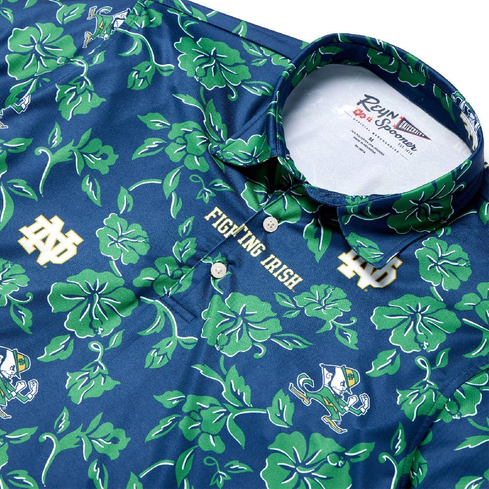 Reyn Spooner UNIVERSITY OF NOTRE DAME GAME DAY PERFORMANCE POLO