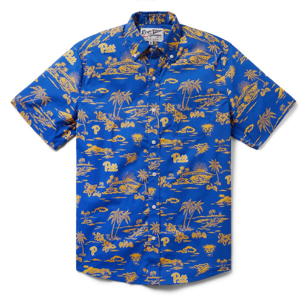 reyn spooner UNIVERSITY OF PITTSBURGH KEKAI PERFORMANCE BUTTON FRONT