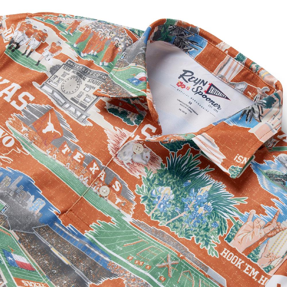Reyn Spooner UNIVERSITY OF TEXAS SCENIC PERFORMANCE POLO