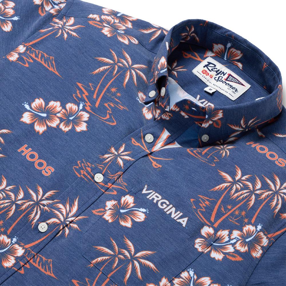 Reyn Spooner UNIVERSITY OF VIRGINIA GAME DAY PERFORMANCE BUTTON FRONT