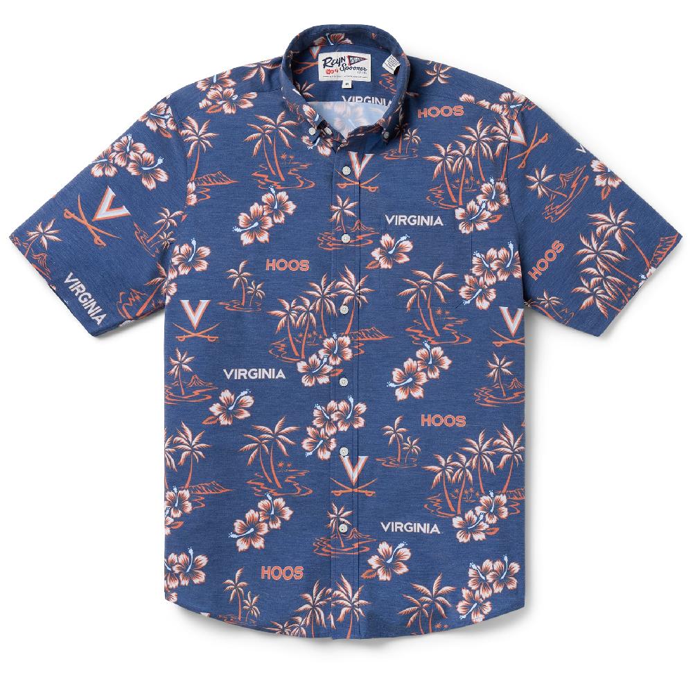 reyn spooner UNIVERSITY OF VIRGINIA GAME DAY PERFORMANCE BUTTON FRONT