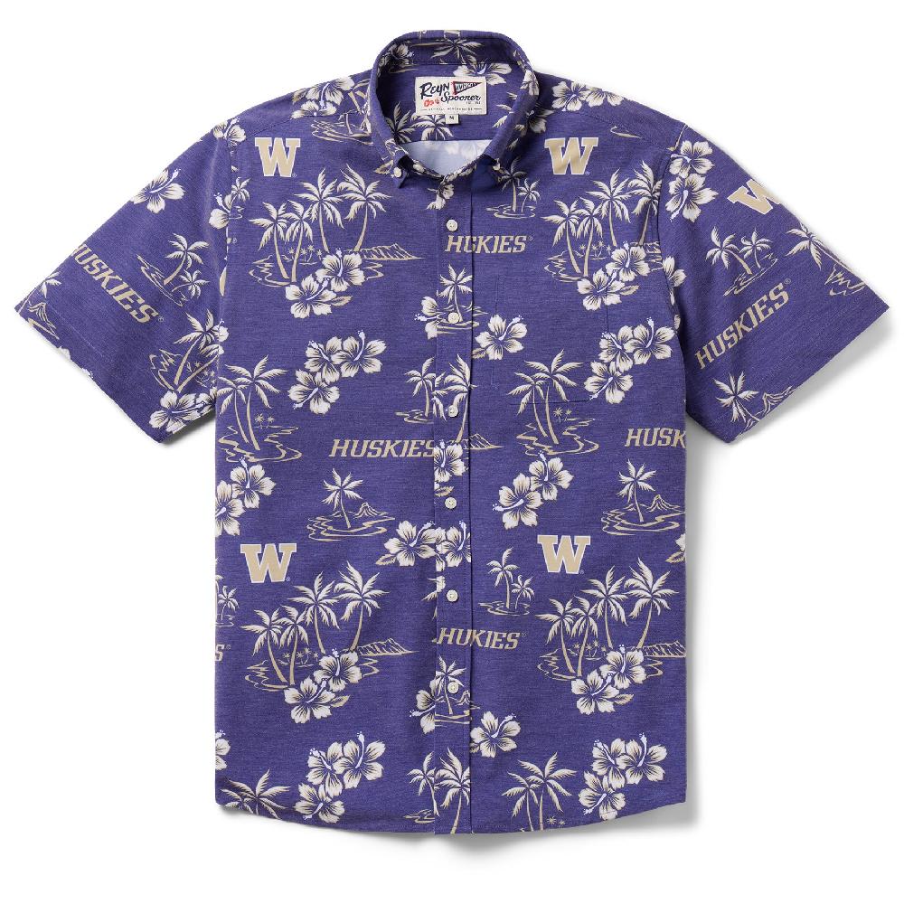 reyn spooner UNIVERSITY OF WASHINGTON GAME DAY PERFORMANCE BUTTON FRONT