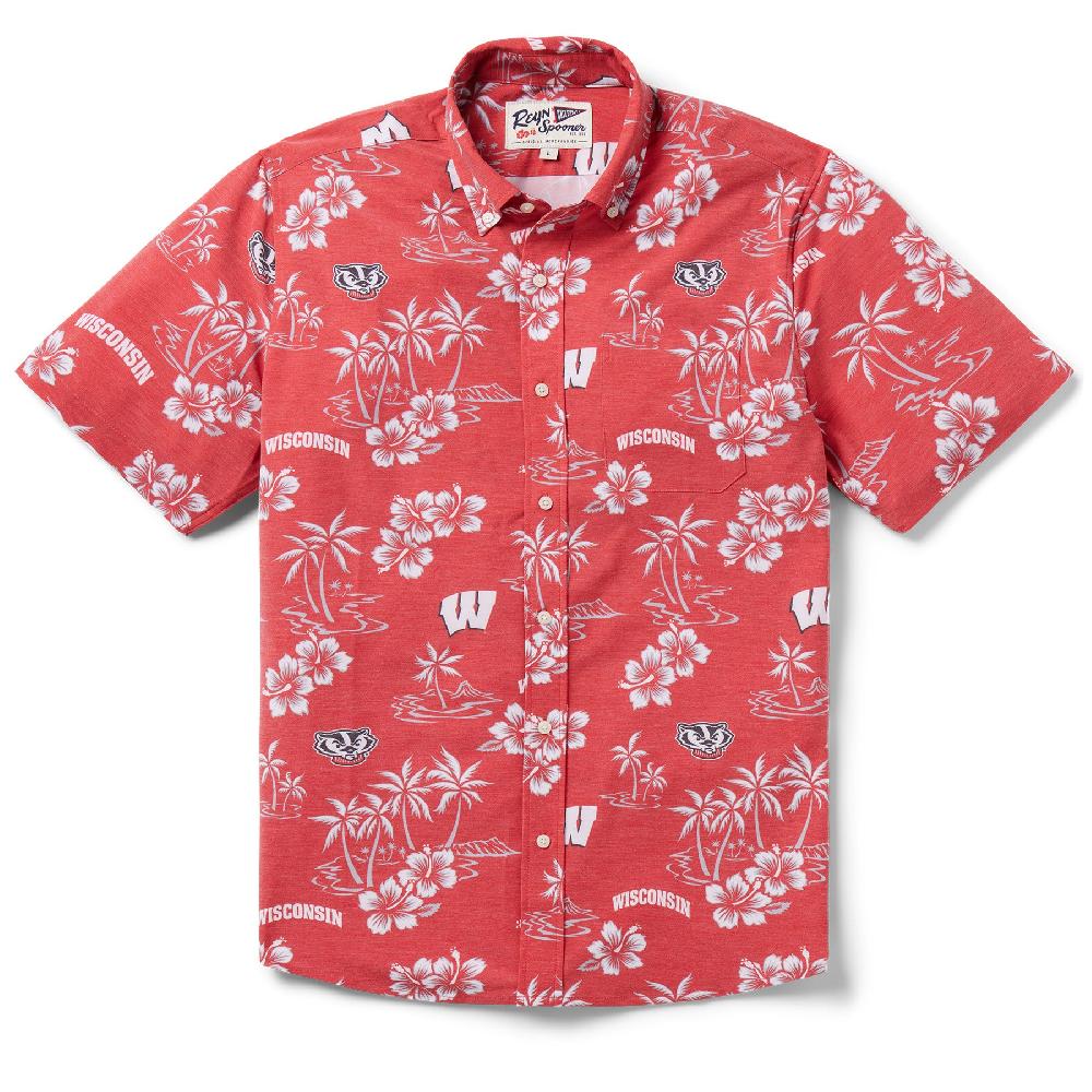 reyn spooner UNIVERSITY OF WISCONSIN GAME DAY PERFORMANCE BUTTON FRONT