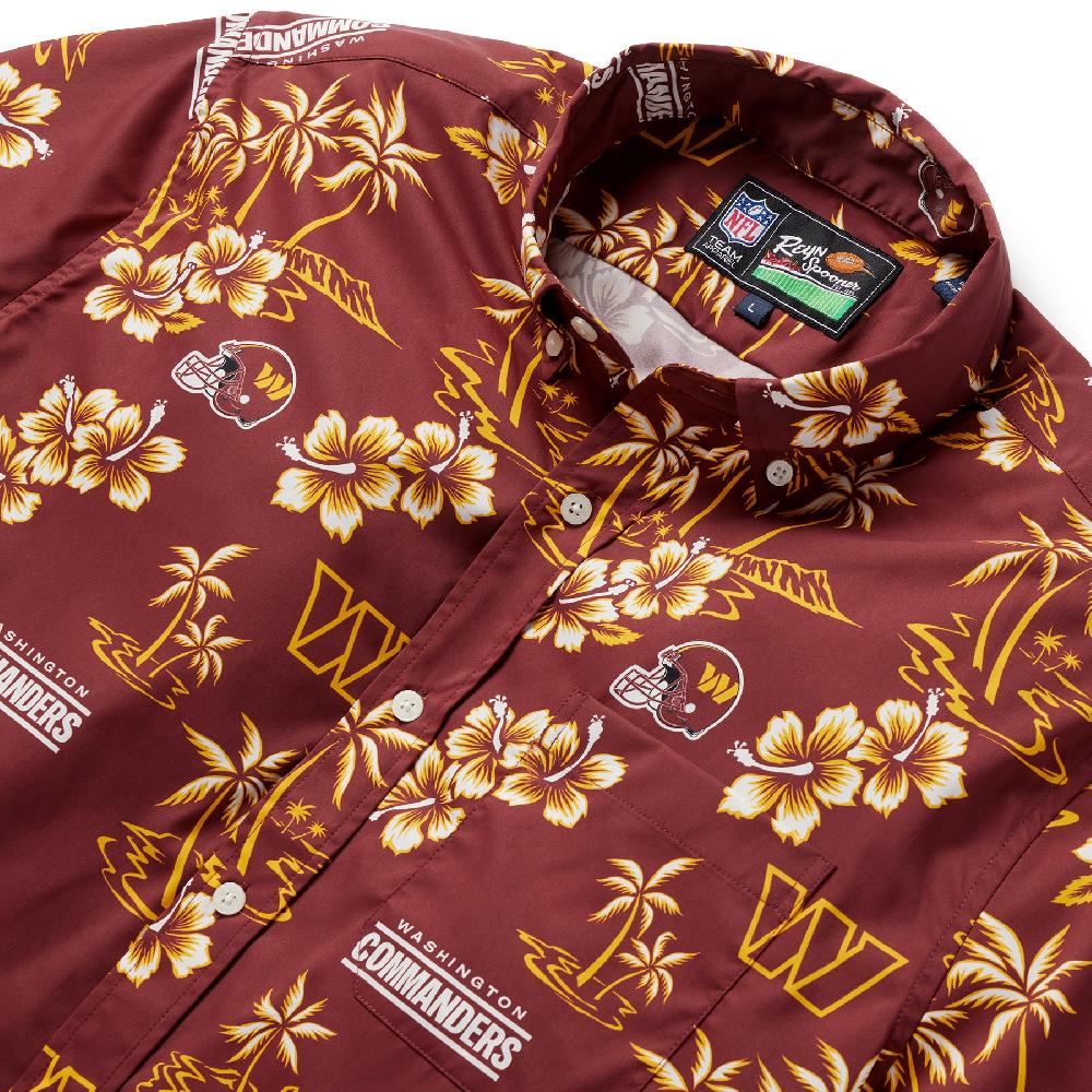 Reyn Spooner WASHINGTON COMMANDERS KEKAI PERFORMANCE BUTTON FRONT