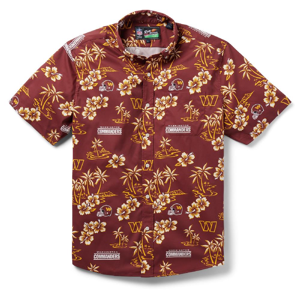 Reyn Spooner WASHINGTON COMMANDERS KEKAI PERFORMANCE BUTTON FRONT