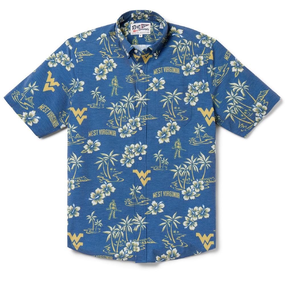 reyn spooner WEST VIRGINIA UNIVERSITY GAME DAY PERFORMANCE BUTTON FRONT