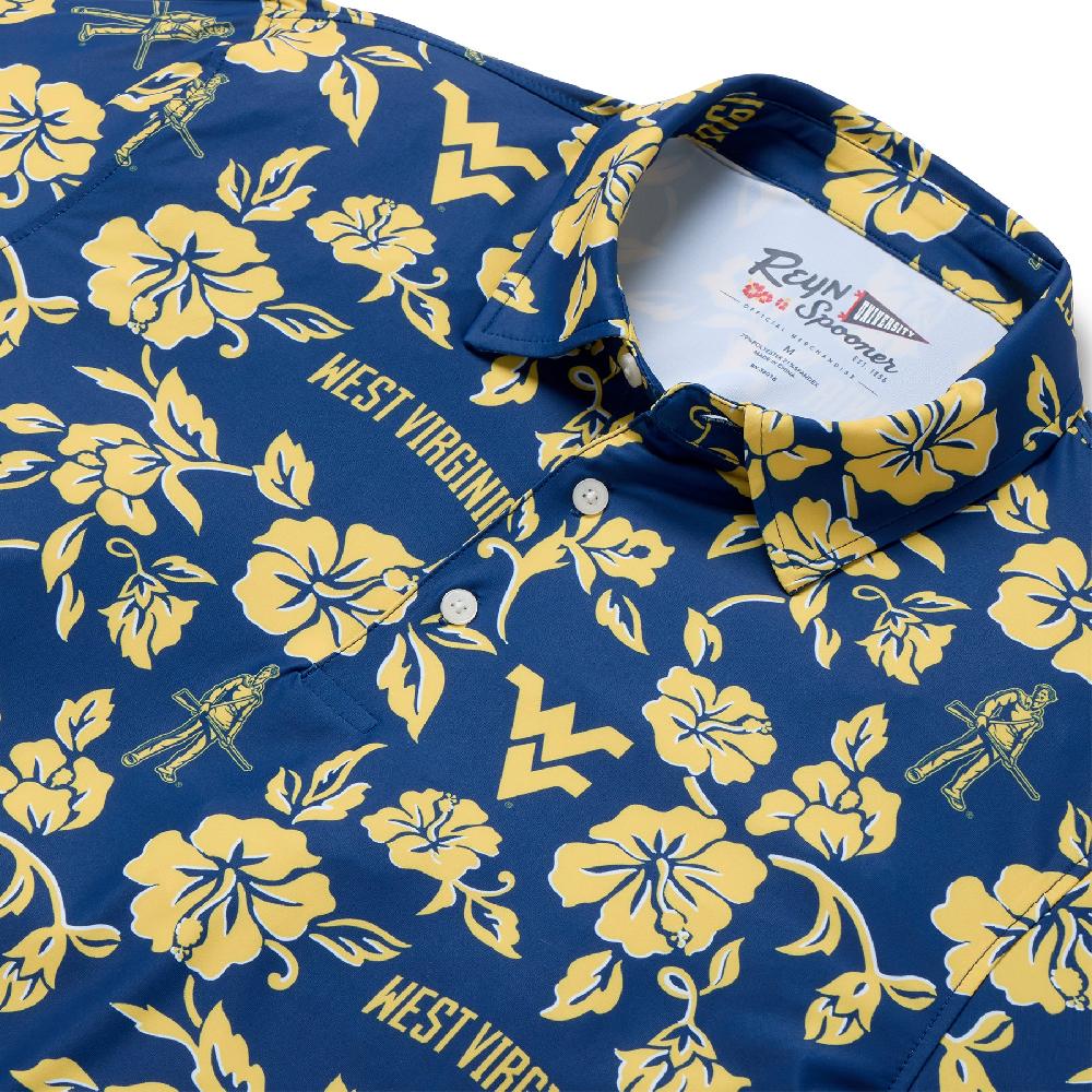 Reyn Spooner WEST VIRGINIA UNIVERSITY GAME DAY PERFORMANCE POLO