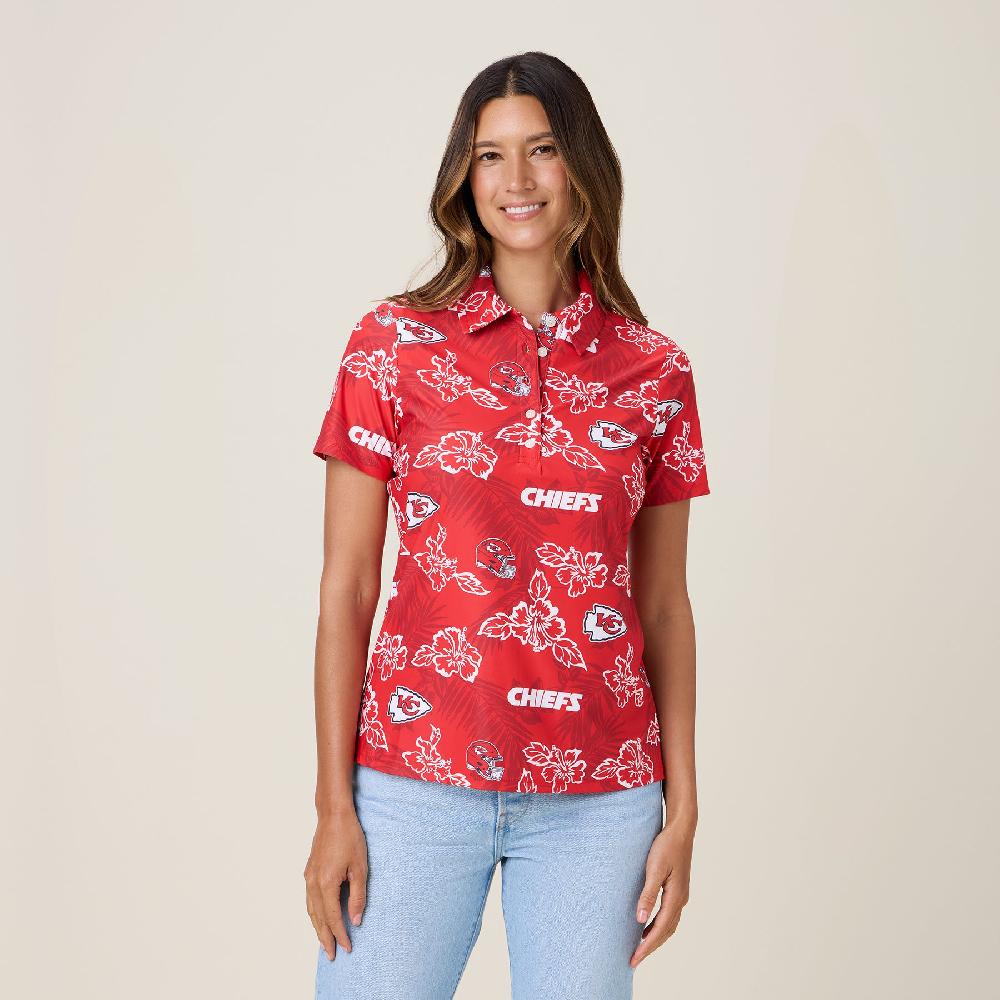 reyn spooner WOMEN'S KANSAS CITY CHIEFS GAME DAY PERFORMANCE POLO