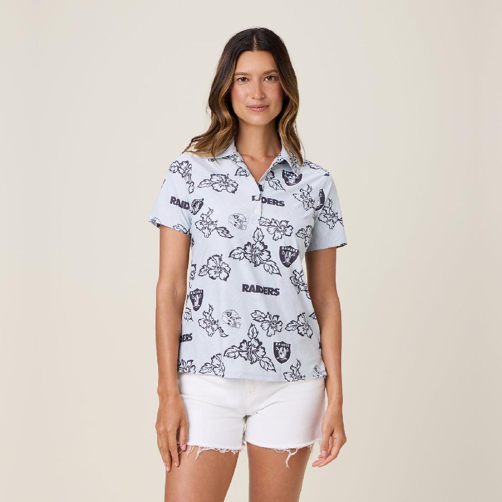 reyn spooner WOMEN'S LAS VEGAS RAIDERS GAME DAY PERFORMANCE POLO