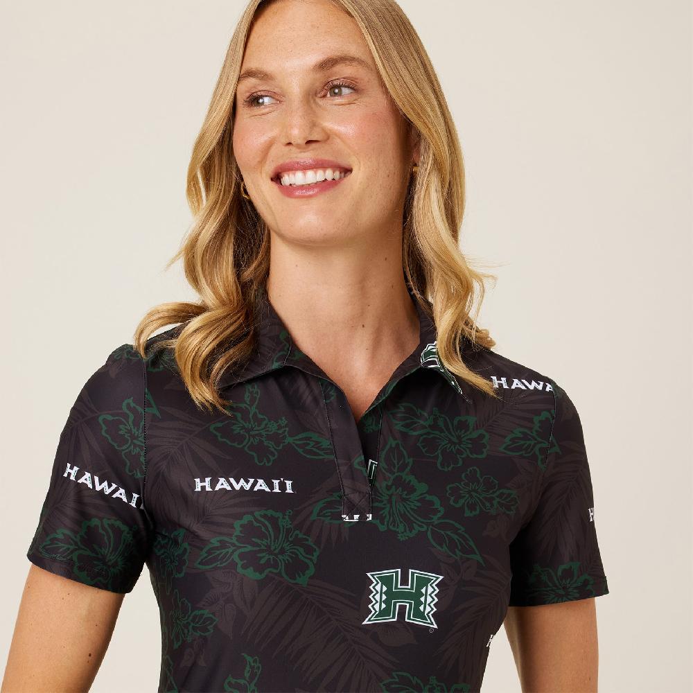 Reyn Spooner WOMEN'S UNIVERSITY OF HAWAI'I GAME DAY PERFORMANCE POLO