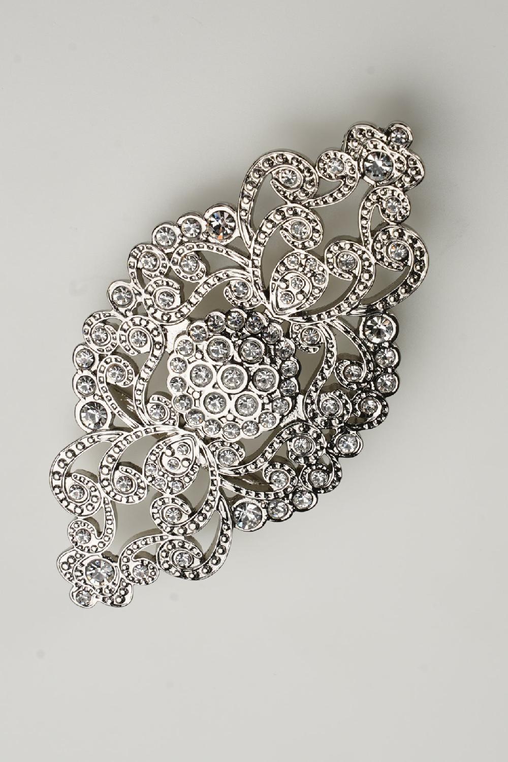 Rhea Costa Baroque Aubergine Leather Waist Belt With Silver Buckle