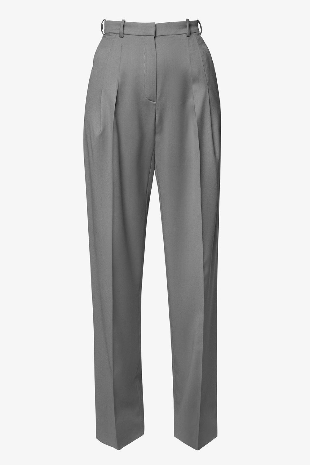 rhea costa Cosmopolitan Wide Wool Pants in Anthracite