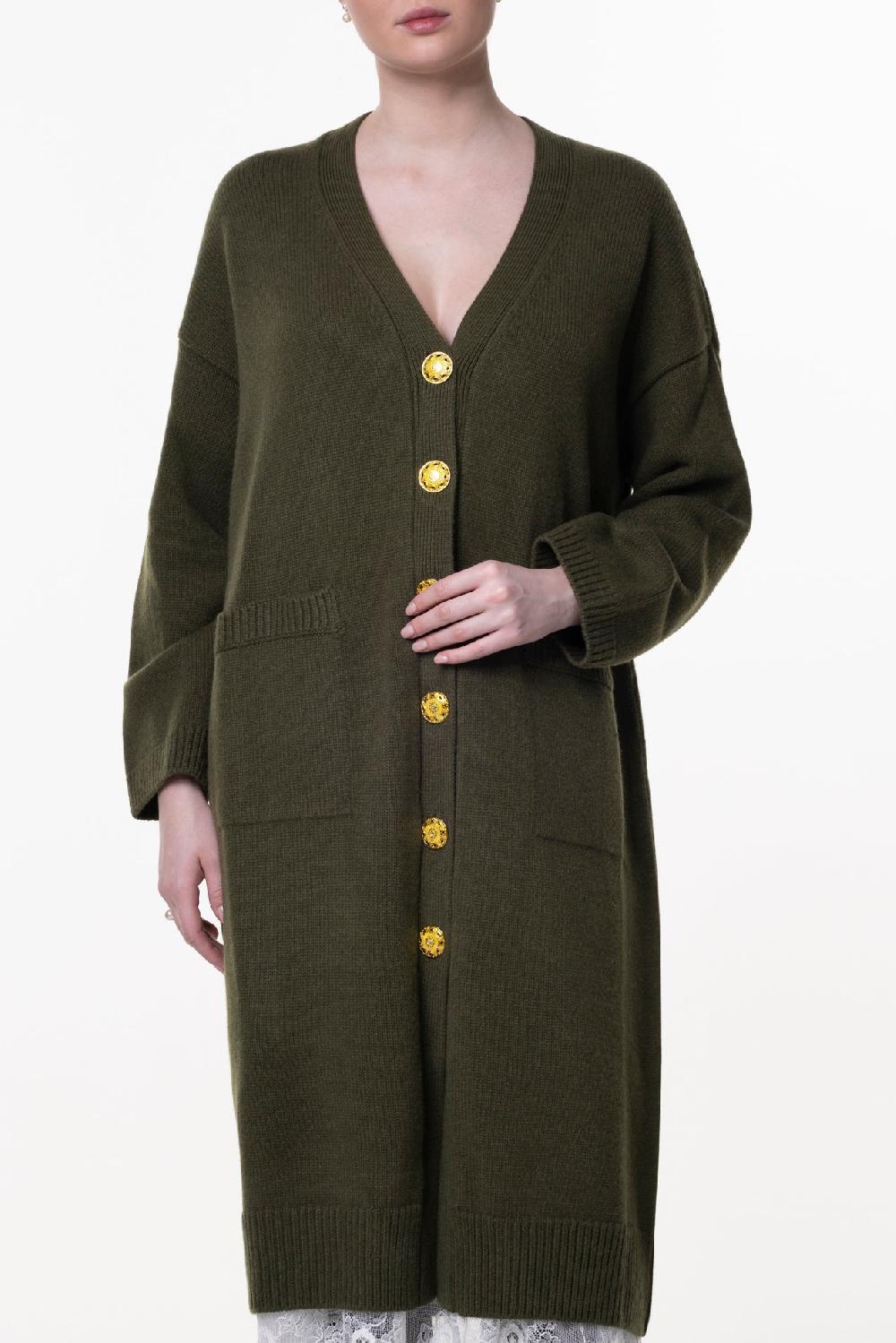 Rhea Costa Jair Wool And Cashmere-blend Long Cardigan