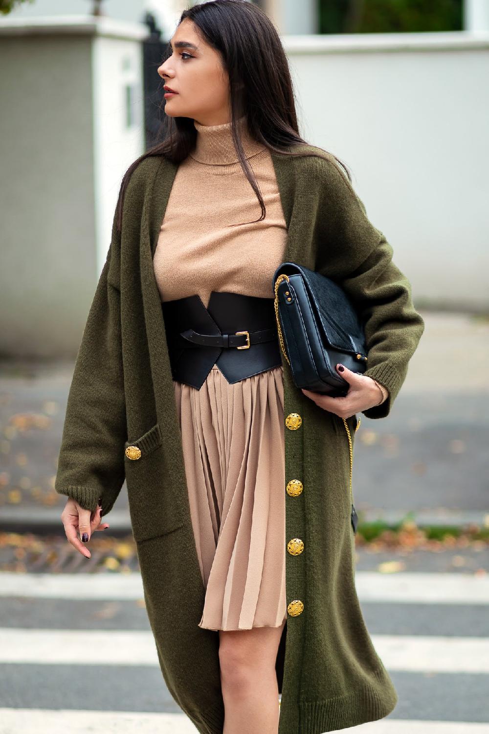 Rhea Costa Jair Wool And Cashmere-blend Long Cardigan