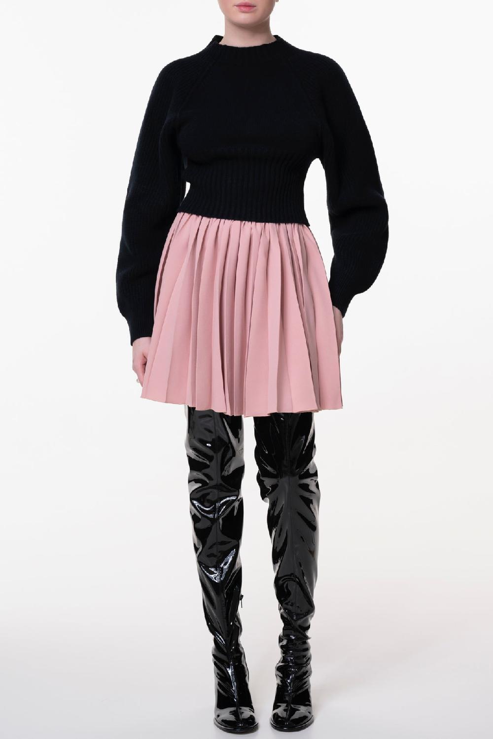 Rhea Costa Jophiel Wool And Cashmere-blend Sweater In Black