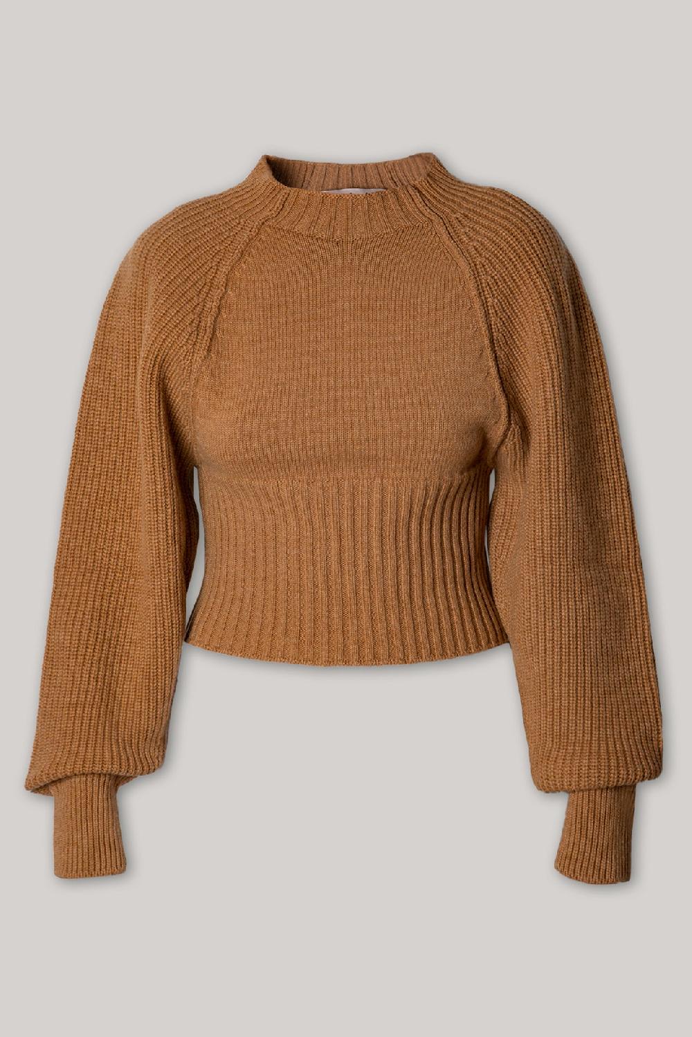 rhea costa Jophiel Wool and Cashmere-blend Sweater In Rhum