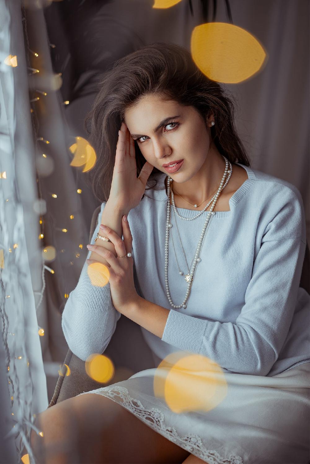 Rhea Costa Rania Boat Neck Cashmere Sweater In Celeste