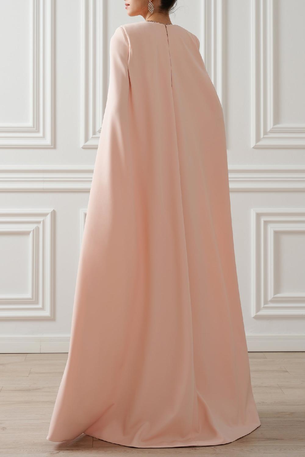Rhea Costa Aesha Long Dress In Soft-Peach