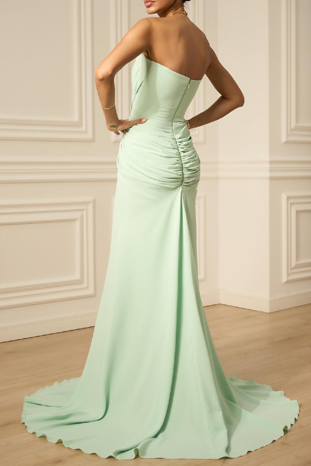 Rhea Costa Ammuri Long Dress In Pistachio