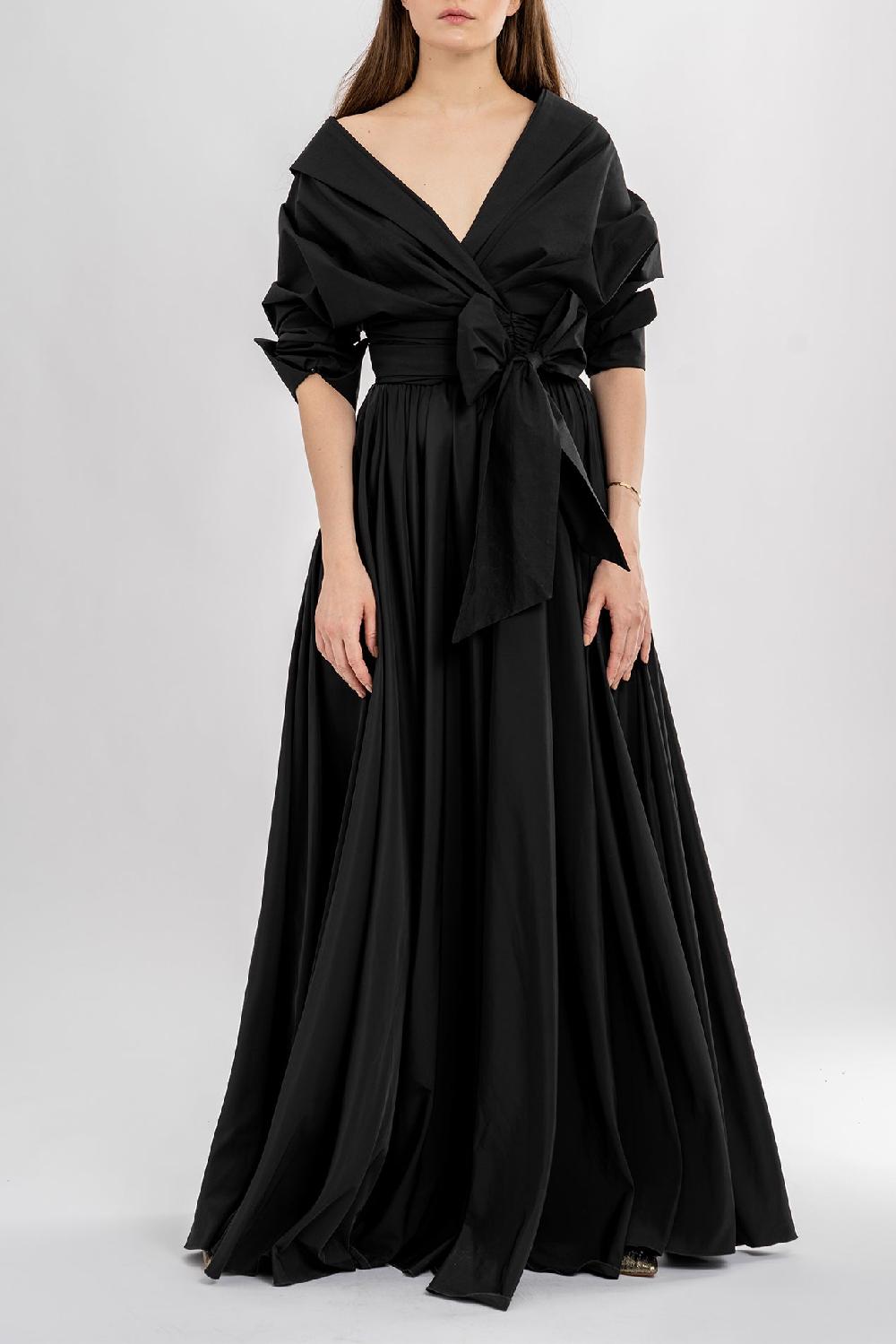 Rhea Costa Angelina Cotton Shirt In Black