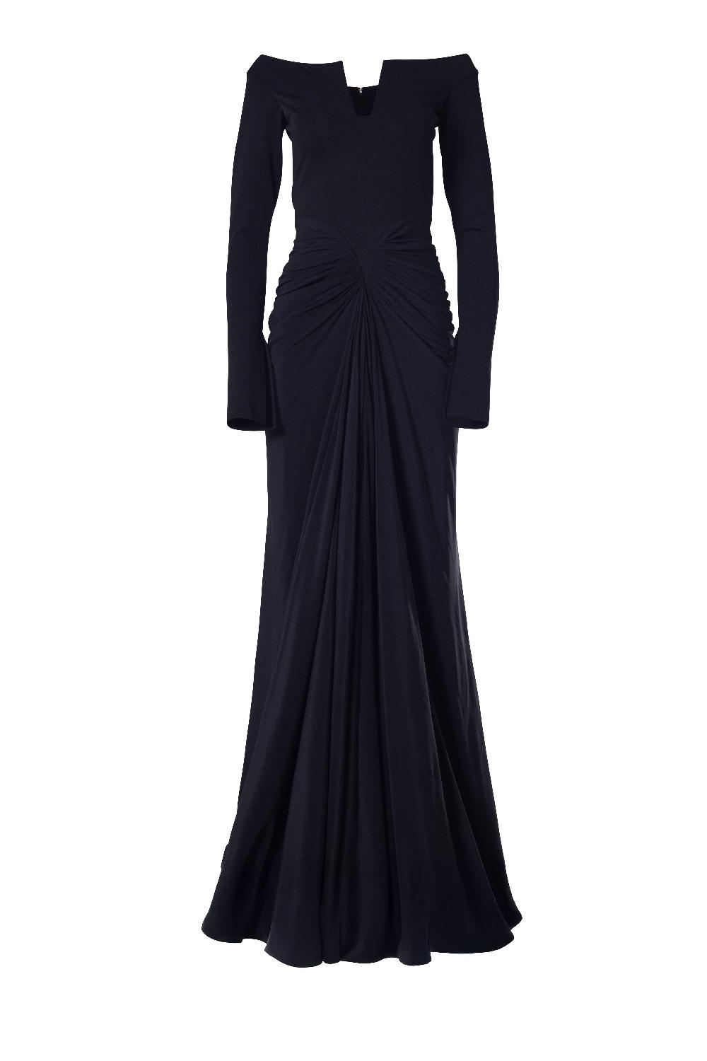 Rhea Costa Anita Long Dress In Black