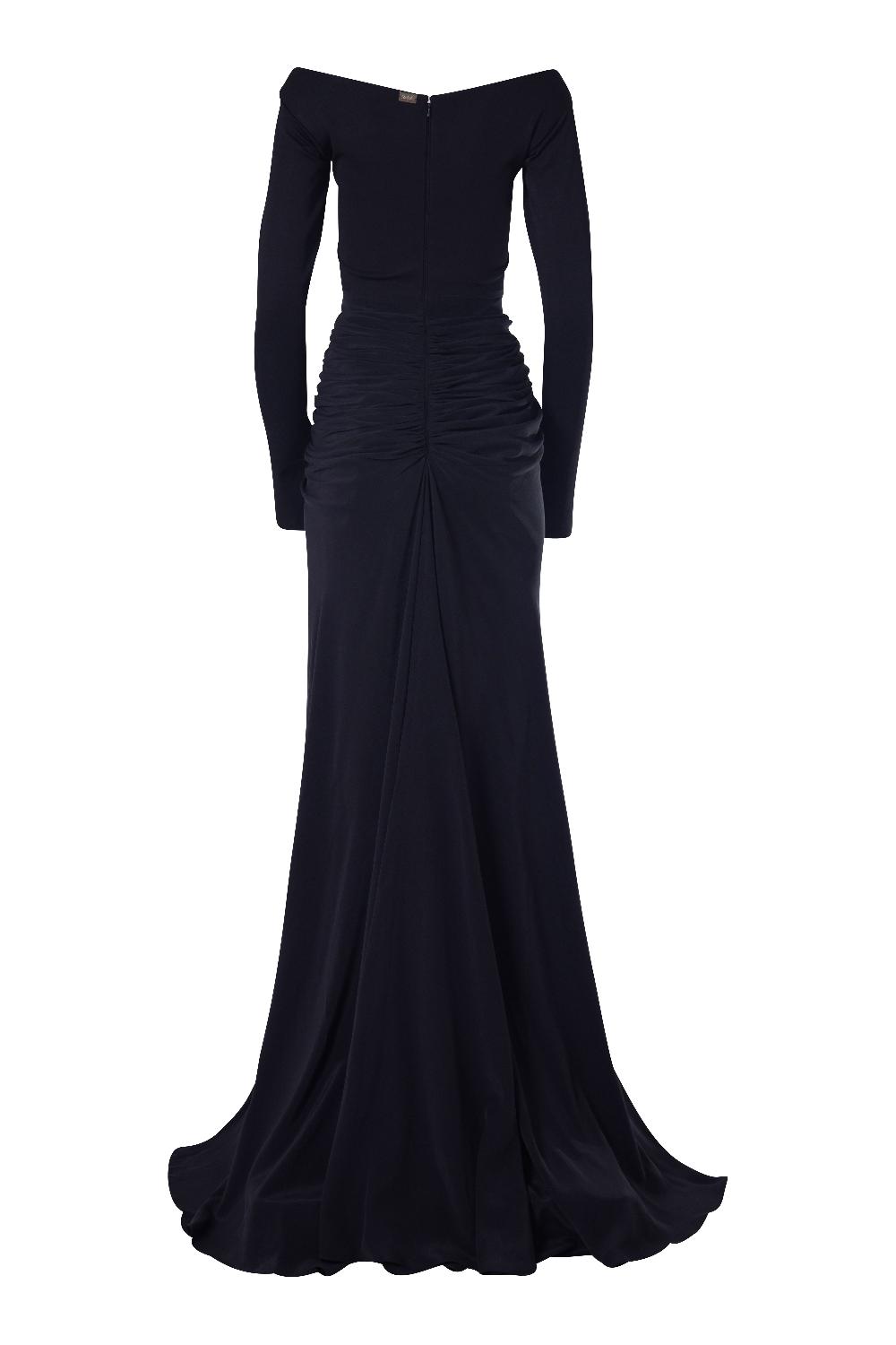 Rhea Costa Anita Long Dress In Black