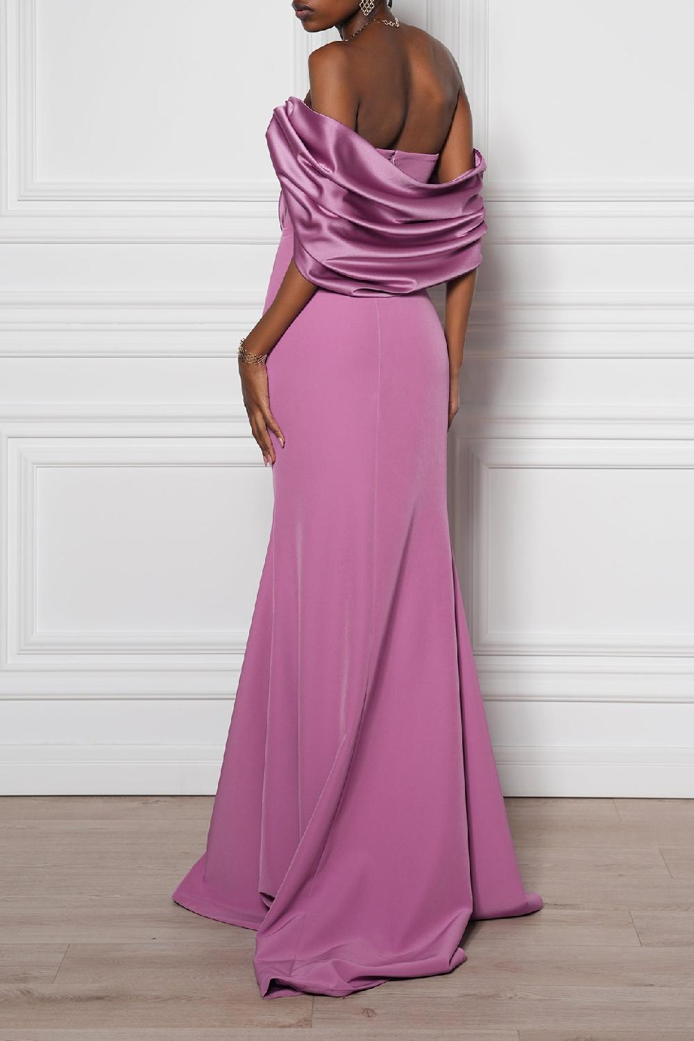 Rhea Costa Areej Long Dress In Hydrangea