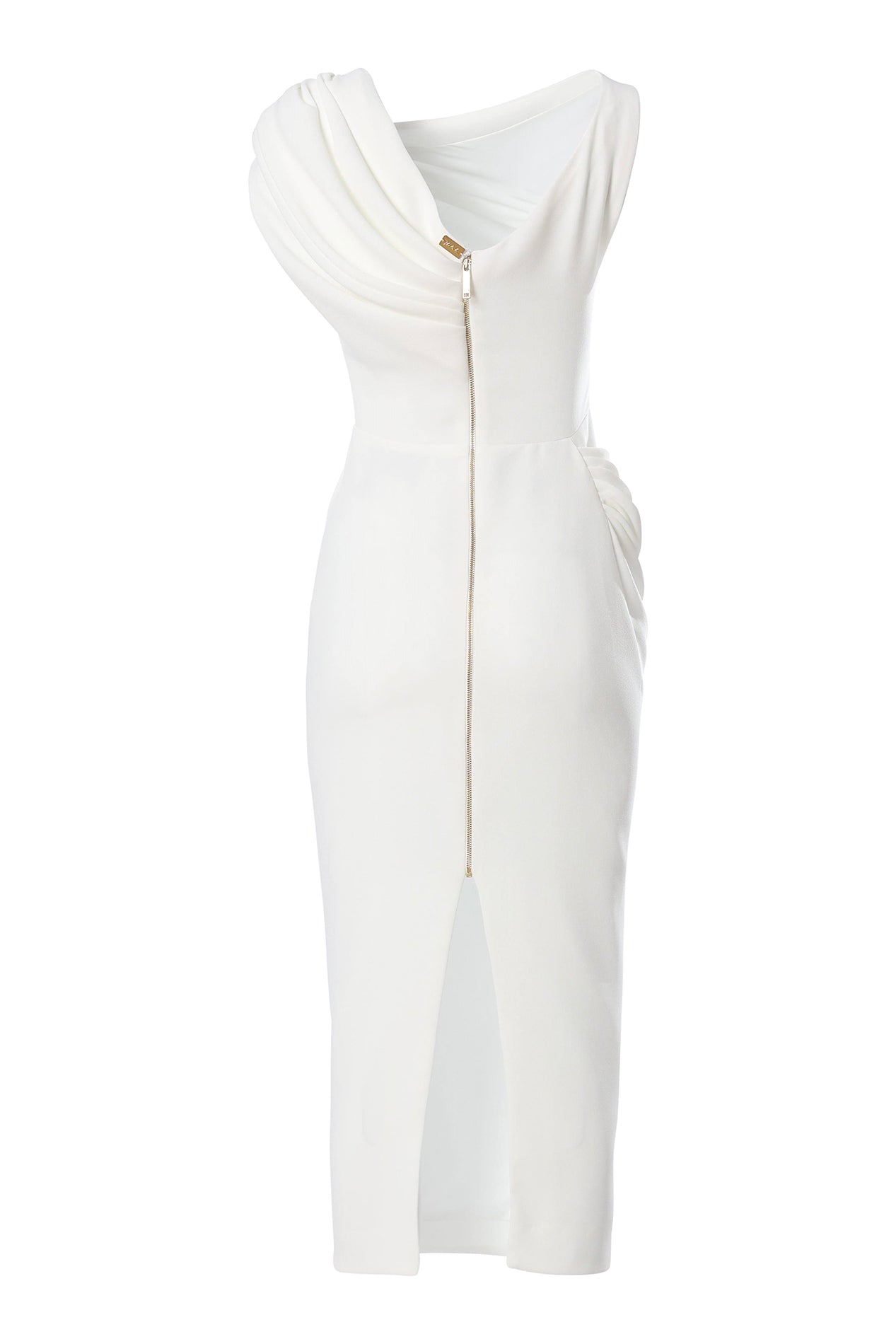 Rhea Costa Avra Midi Dress In Off-White