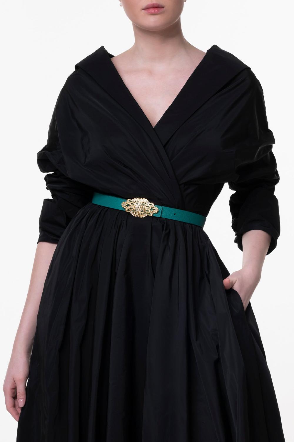 Rhea Costa Carrie Midi Dress Black