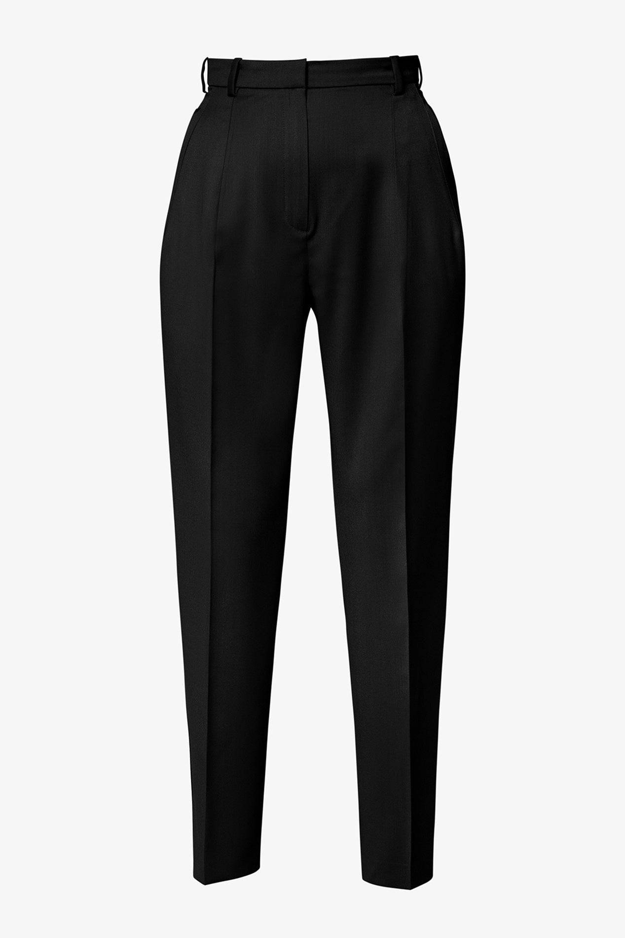 rhea costa Classic Conic Wool Pants in Black
