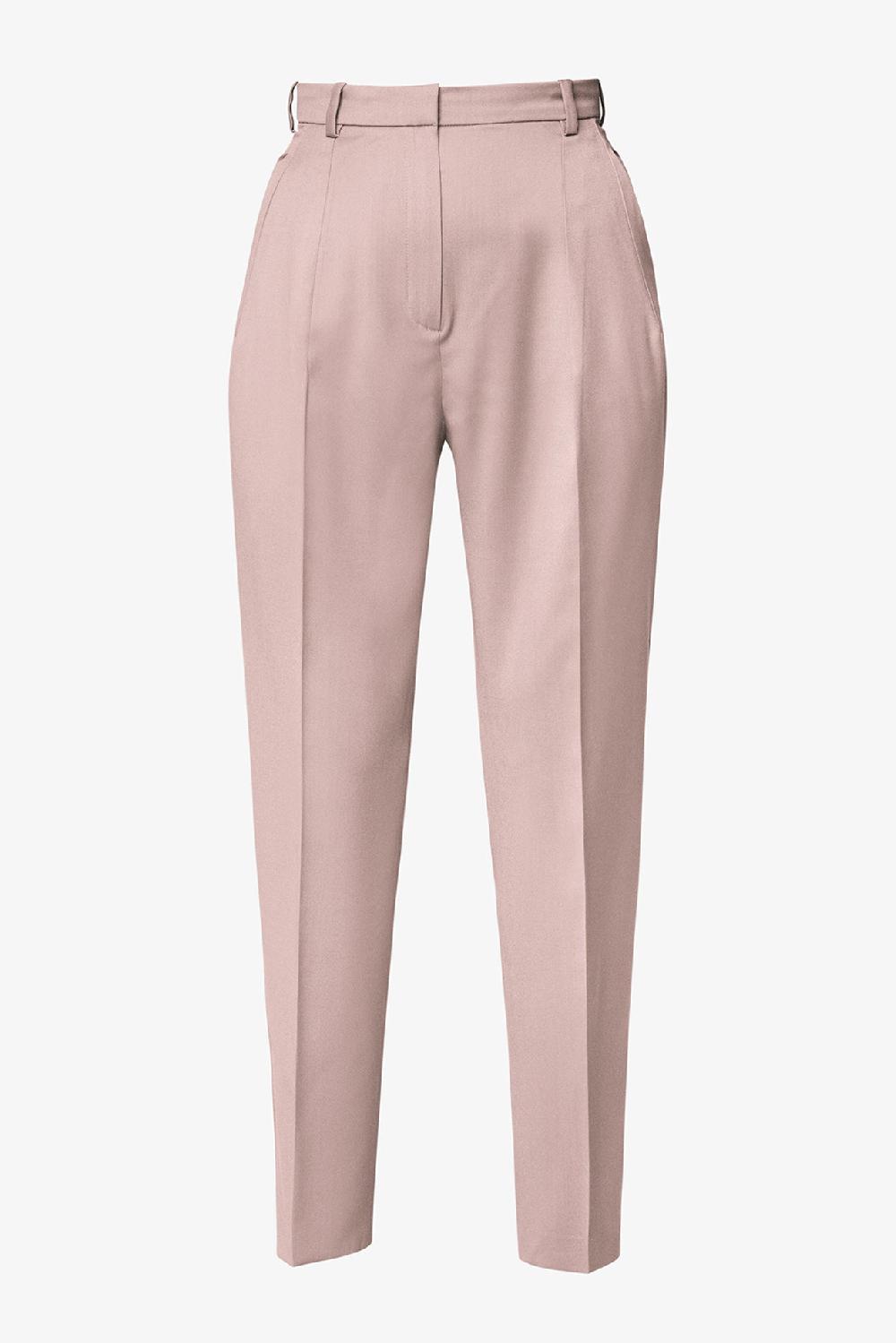 rhea costa Classic Conic Wool Pants in Rose