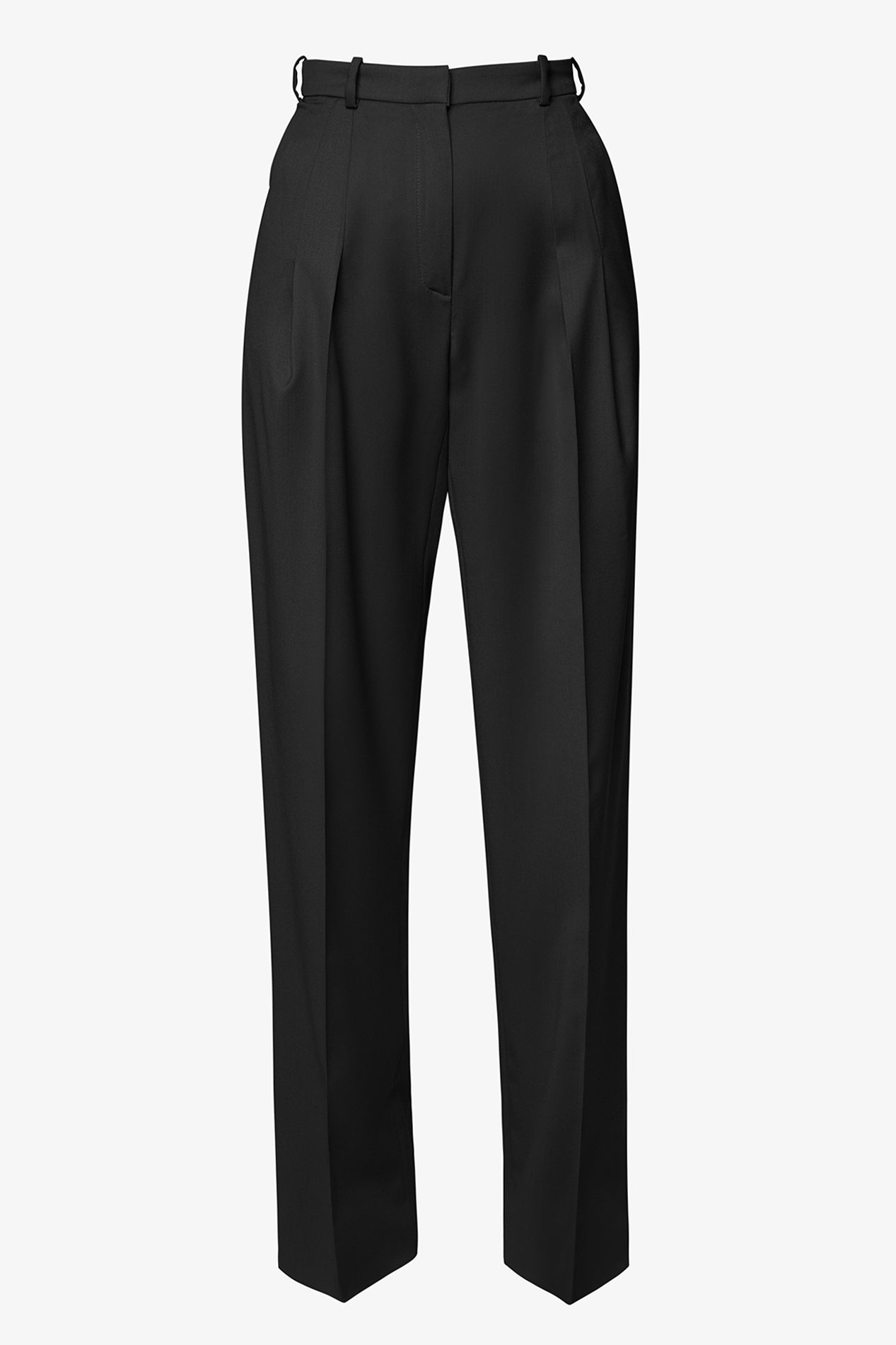 rhea costa Cosmopolitan Wide Wool Pants in Black