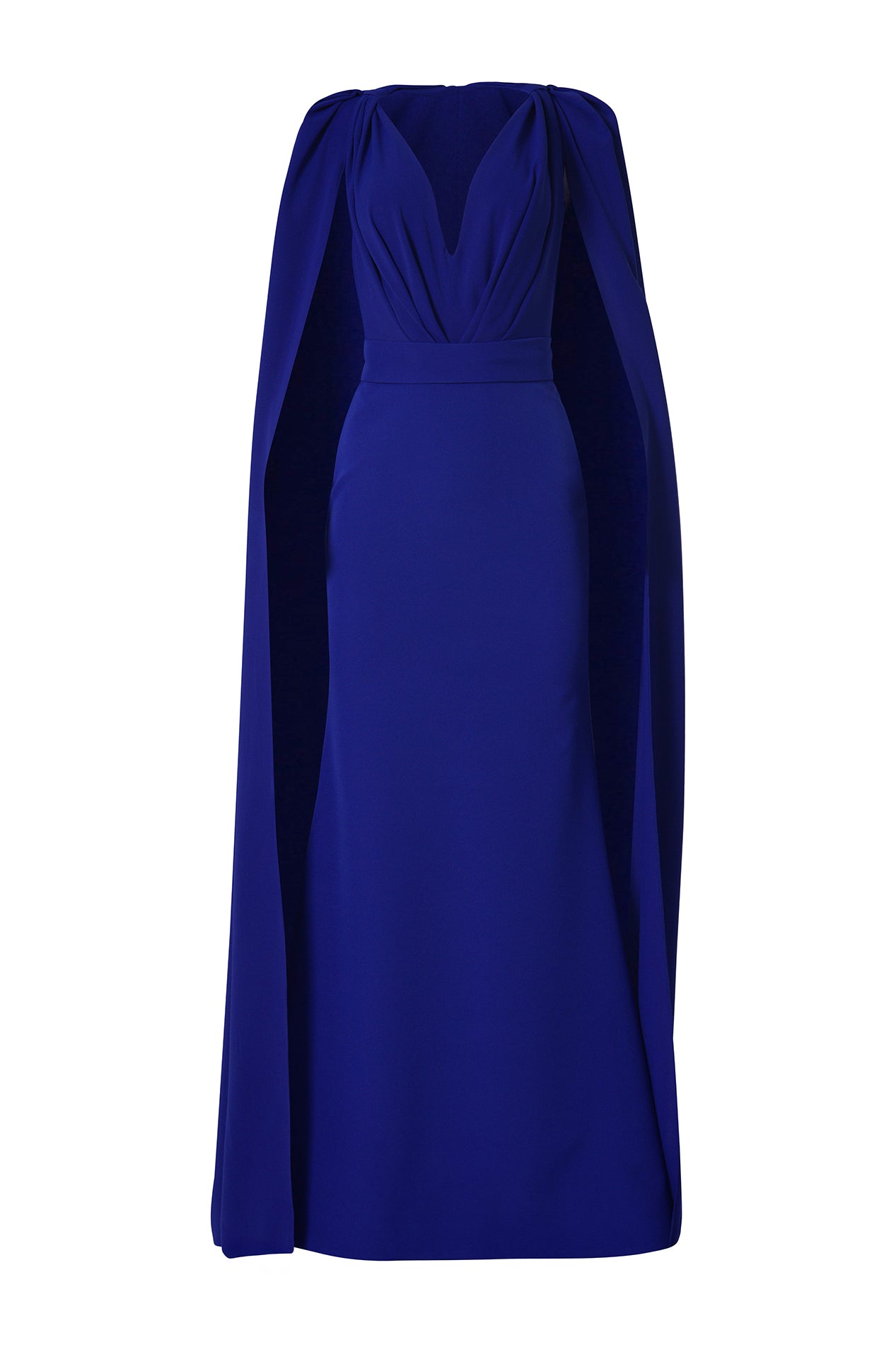 rhea costa Dalal Cape-Dress In Royal-Blue