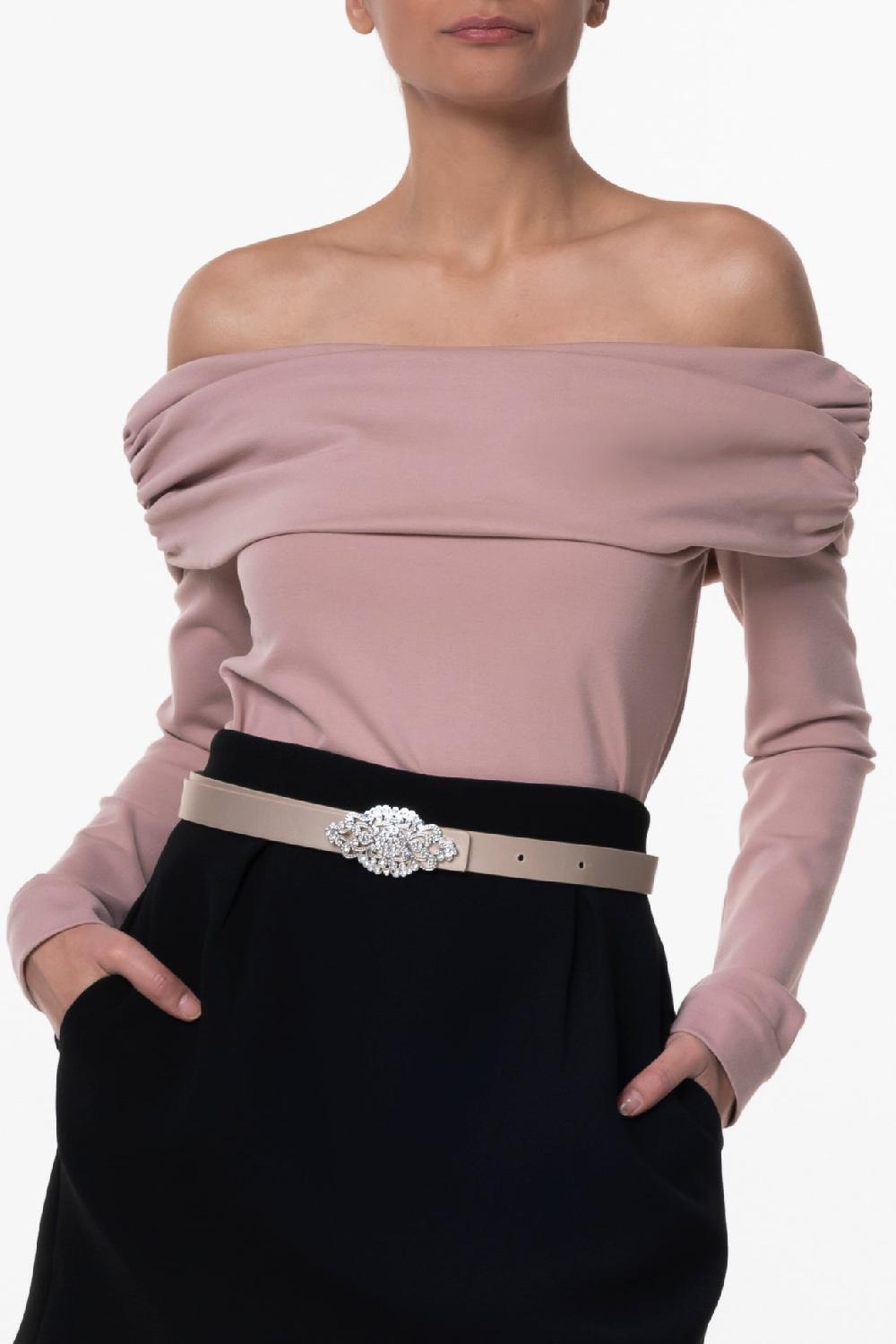 Rhea Costa Ellen Nude Rose Blouse