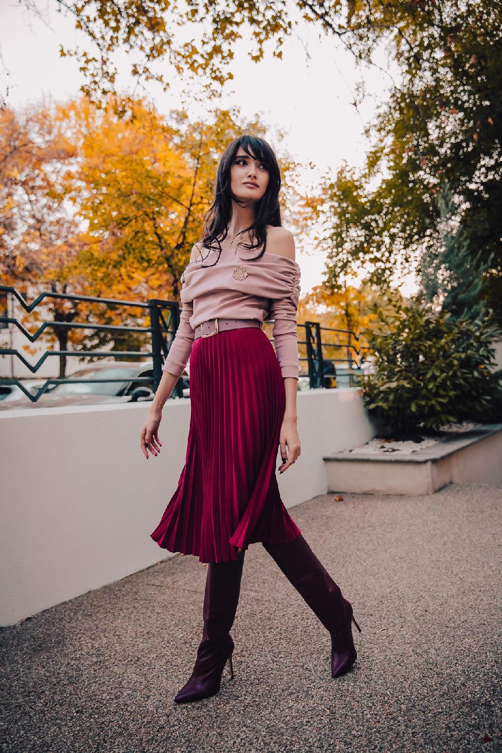 Rhea Costa Ellen Nude Rose Blouse