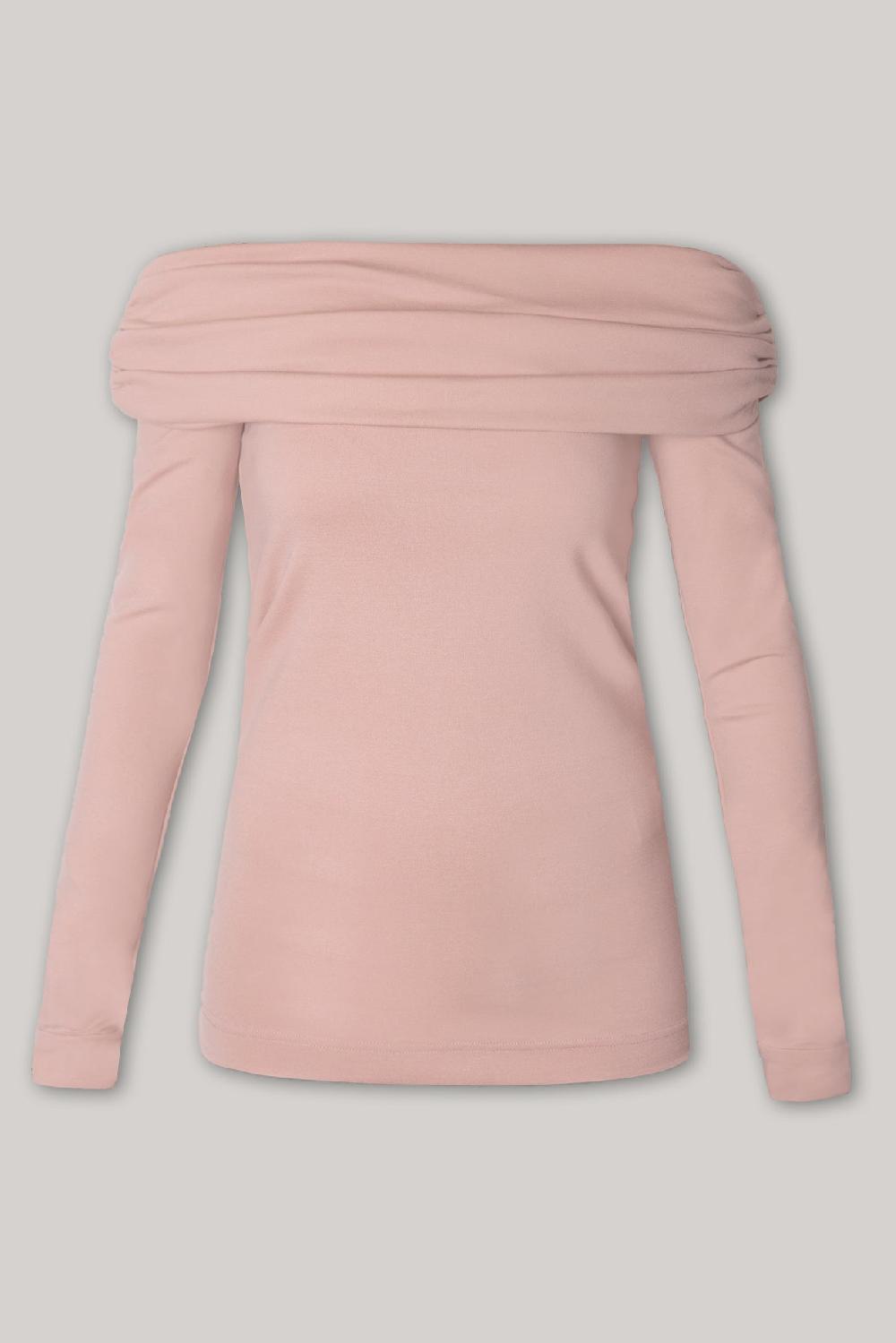 rhea costa Ellen Nude Rose Blouse