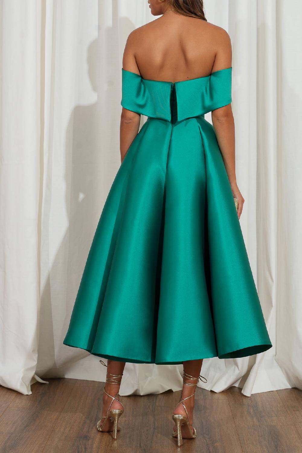 Rhea Costa Ellie Mikado Midi Dress