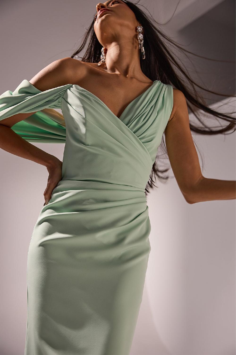 Rhea Costa Emma Dress In Pistachio