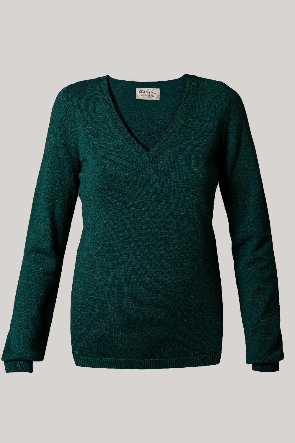 Rhea Costa Evangeline V-Neck Cashmere Sweater