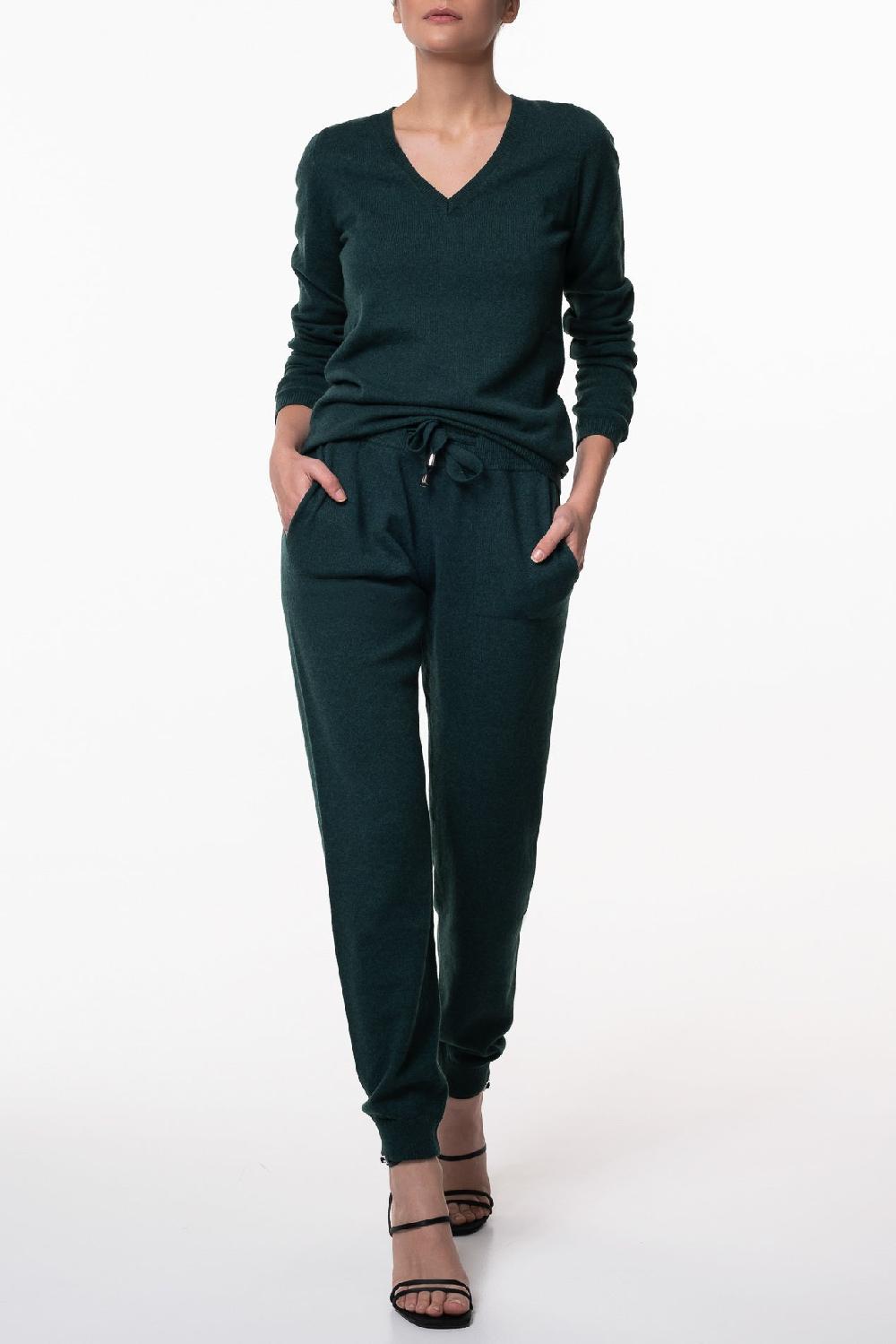 Rhea Costa Evangeline V-Neck Cashmere Sweater