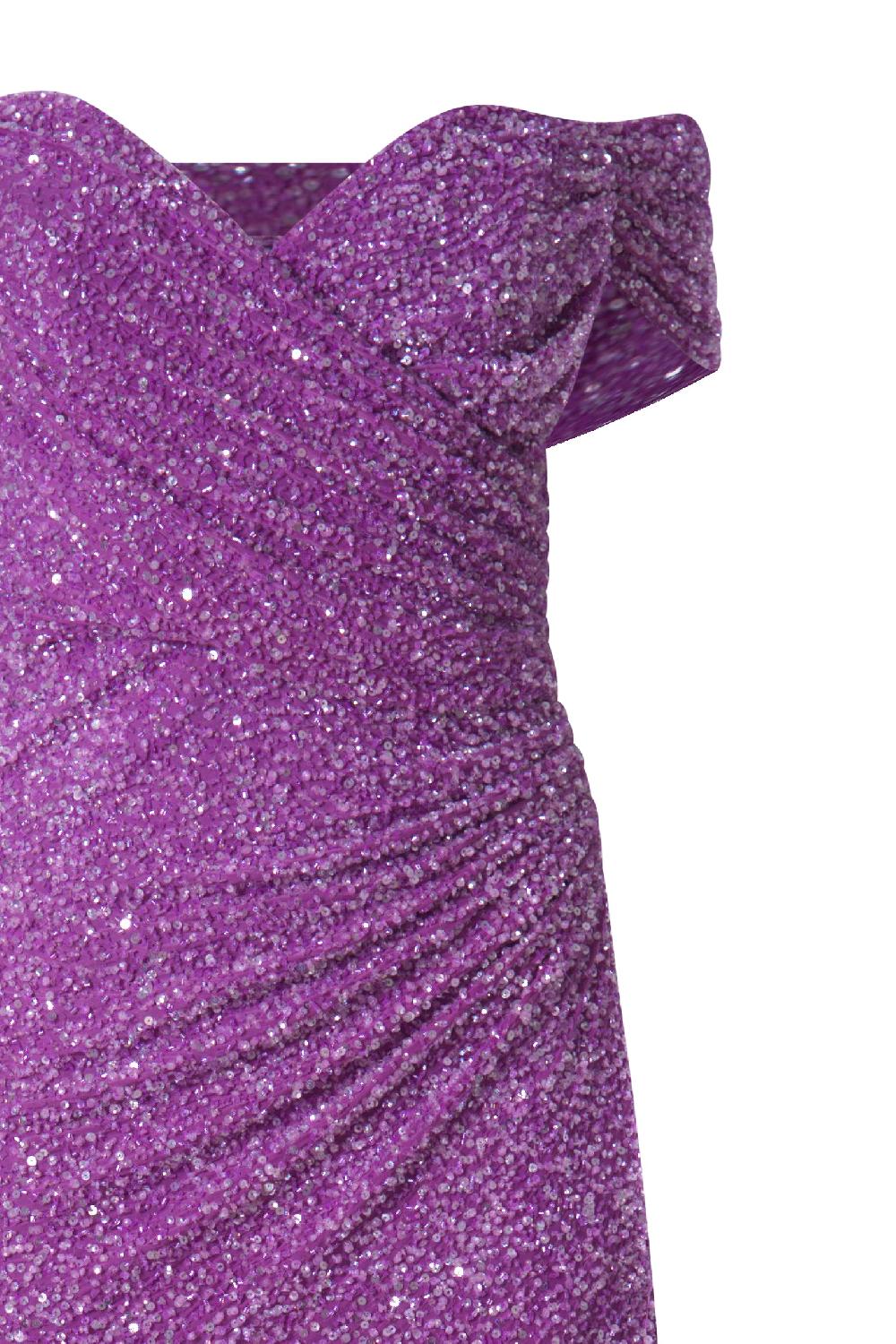 Rhea Costa Gaia Dress In Royal-Lilac