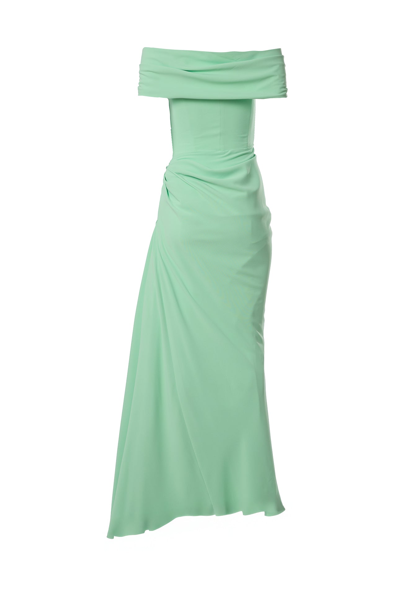 Rhea Costa Gaia Long Dress In Avocado